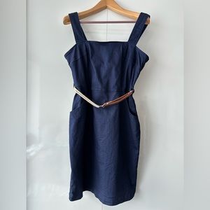 Yumi Navy Mini Dress, 10 with the Rope Belt